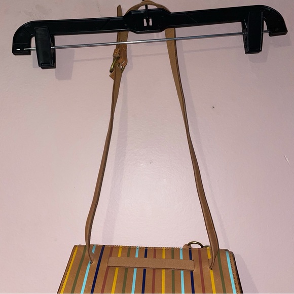 Madewell Tan The Simple Pouch Belt Bag Rainbow Stripe Edition - Picture 9 of 16